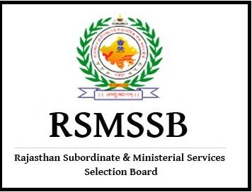 RSMSSB JE recruitment